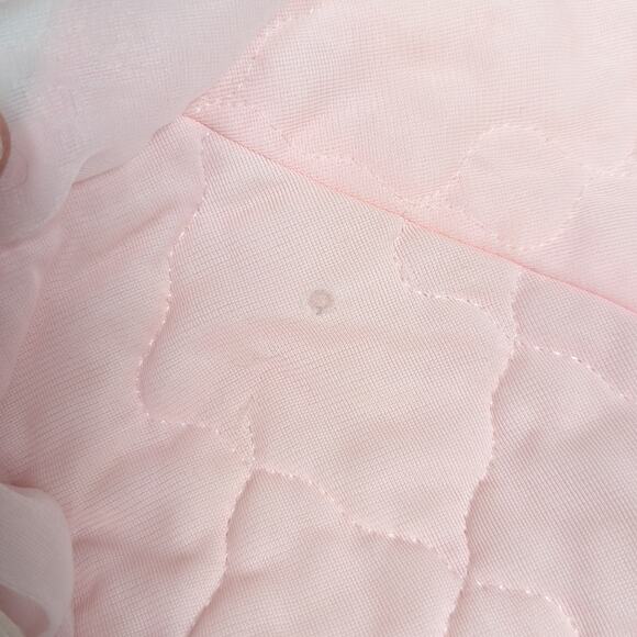 Vtg Robe Girls Quilted 3-4T Pink Frilly Pajamas - Picture 6 of 6